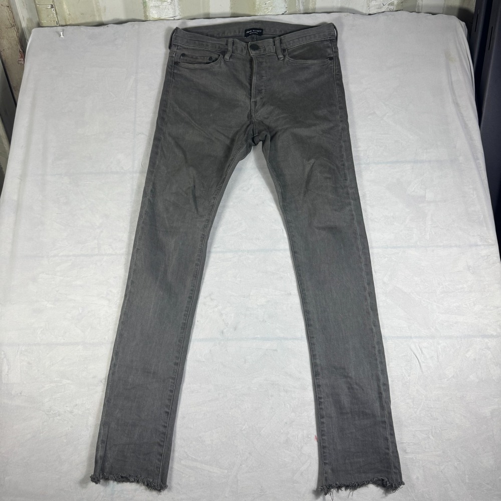 John Elliott Season Seven Mens Skinny Jeans Gray Denim USA‎ Made 5-Pockets 29